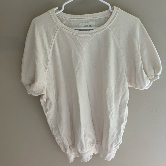 THE GREAT. Sweaters - The Great Short Sleeve Puff Sweatshirt size 1